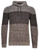 Rabe Pullover Strickpullover Tweed gestreift in braun