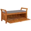 Panchina da giardino con cuscini 126 cm in legno massiccio Anteprima dell’immagine prodotto 12