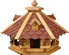 dobar Rustikales Vogelfutterhaus "Blockhaus", Vogelhaus mit Produktbild-Vorschau 1