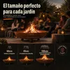 Pebetero de leña Feet & Handle 100 cm acero corten MOODZ Vista previa de la imagen del producto 5
