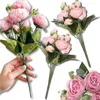 Camerazar Bouquet decorativo artificiale Peonia, rosa, 1pc Anteprima dell’immagine prodotto 3