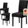 Intirilife 4x coprisedia elasticizzato in NERO con altezza Anteprima dell’immagine prodotto 1