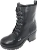A single black lace-up boot shown from a three-quarter angle against a white background. Voir les images du produit