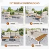 Merax zahradní lounge set z akáciového dřeva, 3dílný Náhled obrázku produktu 6