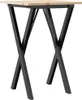 vidaXL Stół do jadalni X-frame 50x50x75 cm z litego drewna Podgląd zdjęcia produktu 1