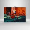 Bilder auf glas - Fahrrad Blumen - 100x70cm - Glasbilder - Produktbild-Vorschau 3