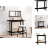 vidaXL Konsolentisch Schwarz 110x40x80 cm Massivholz Kiefer Produktbild-Vorschau 1