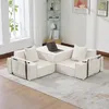 Schlafsofa Zweisitzer Cord Pouf Stauraum Getränkehalter 2 Produktbild-Vorschau 15