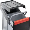 A close-up view of a pull-out waste sorting system with two bins and a lid. Náhľad obrázku produktu