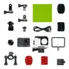 A collection of action camera accessories and two action cameras are laid out on a white background. Náhľad obrázku produktu