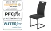 Hela Tische, 4er Set Freischwinger MARS - Bezug Webstoff Produktbild-Vorschau 5