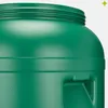 A close-up view of the top section of a green plastic barrel. Produktbild-Vorschau