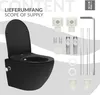 LuxeBath Spülrandloses Wand Hänge-WC mit Bidet-Funktion, Produktbild-Vorschau 7