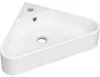 Lavabo in Vetroceramica Ava, angolare, da appendere, bianco Anteprima dell’immagine prodotto 1