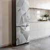 Abstraktes 3D-Muster – Kühlschrank Aufkleber – Klebefolie Produktbild-Vorschau 3