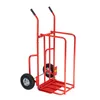 A red hand truck with two wheels and two handles, shown against a white background. Podgląd zdjęcia produktu
