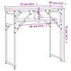 vidaXL Konsola z półką dąb sonoma 75x30x75cm materiał Podgląd zdjęcia produktu 7