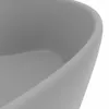 vidaXL Luxus-Waschbecken mit Überlauf Matt Hellgrau 36x13 Produktbild-Vorschau 6