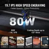 80W CO2 laserový gravírka Gravírování Řezání Tiskárna Náhled obrázku produktu 3