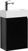 Badplaats Gäste-WC Waschtisch Set Angela 40 x 22 cm Schwarz Produktbild-Vorschau 1