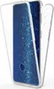 A clear protective case for a smartphone, shown from a diagonal angle. Produktbild-Vorschau