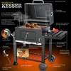 KESSER® Grill Grillwagen XXL Holzkohlegrill mit Deckel, Produktbild-Vorschau 3