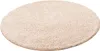 Luxus Hochflor Langflor Teppich Milano Beige Rund, Produktbild-Vorschau 2