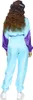 A person wearing a colorful tracksuit, viewed from the back. Produktbild-Vorschau
