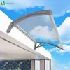 VOUNOT® Vordach für Haustür, 120 x 80 cm Transparentes Produktbild-Vorschau 7