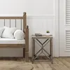 WOMO-DESIGN príručný stolík Florence 45x45x55 cm, sivý, Náhľad obrázku produktu 1