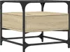 Tavolino con piano in vetro rovere Sonoma 50x50x45 cm Anteprima dell’immagine prodotto 6