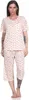 Damen Pyjama 3/4 Hose & Shirt Schlafanzug Hausanzug Sommer; Produktbild-Vorschau 1