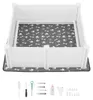 SucceBuy Klatka dla psów, 122 x 122 x 46 cm, kojec dla Podgląd zdjęcia produktu 1