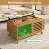 Table basse Merax réglable en hauteur, avec porte à Voir les images du produit 11