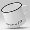 Huuraa Emaille Tasse House Music Geschenk Kaffeebecher Produktbild-Vorschau 2