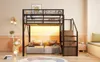 Letto a soppalco 140x200 cm con striscia LED, scala di Anteprima dell’immagine prodotto 17