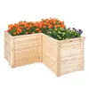 COSTWAY Hochbeet Gartenbeet Holz, Pflanzkasten, Produktbild-Vorschau 1