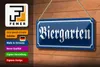 Blechschild Biergarten, 27 x 10 cm, Blechschilder Spruch Produktbild-Vorschau 2