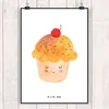 Mr. & Mrs. Panda Bild Cupcake DIN A1 - Weiß - Geschenk, Produktbild-Vorschau 2