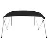 vidaXL Bimini-Top 4-Bow Black 243x180x137 cm Náhled obrázku produktu 3