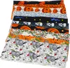 10 listov Halloween bavlnená tkanina Ghost Pumpkin Skull Náhľad obrázku produktu 5