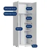 Armoire multi-usages de 75 cm de large avec étagères Voir les images du produit 9