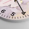 Wanduhr - Rund - Glasuhr - Abstraktion Marmor Rosa - Produktbild-Vorschau 5