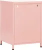 vidaXL Noční stolek růžový 35x35x51 cm Ocel Náhled obrázku produktu 5