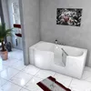 Seniorenwanne mit Tür S12-TH-R Badewanne 85x170cm Produktbild-Vorschau 2