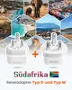 LENCENT Typ D und Typ M Kombi-Reiseadapter für Namibia Produktbild-Vorschau 4