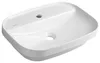 Isvea INFINITY keramische wastafel, inbouwmodel, 55x40 cm, Productafbeelding-voorbeeld 1
