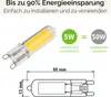 A product image showing an LED light bulb with a diagram and marketing text. Produktbild-Vorschau