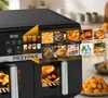 Fritéza na horúci vzduch 10 l, dvojkomorová, Air Fryer, 2x5 Náhľad obrázku produktu 3