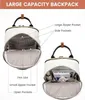 17 Zoll Laptop Rucksack Damen Wasserdicht Schwarz LOVEVOOK Produktbild-Vorschau 2